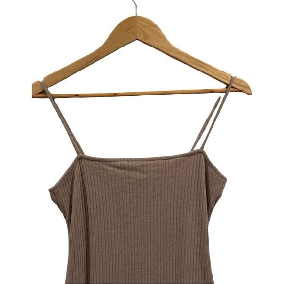 Fashion Nova Nude ribbed Dress Size L - Picture 4 of 6